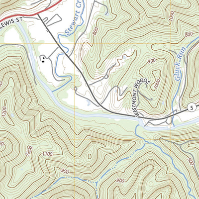 United States Geological Survey Glenville, WV (2023, 24000-Scale) digital map