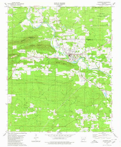 United States Geological Survey Glenwood, AR (1979, 24000-Scale) digital map