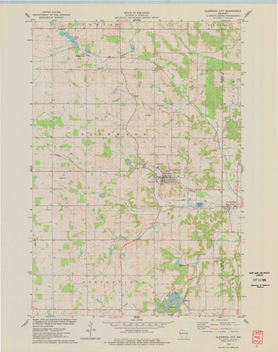 United States Geological Survey Glenwood City, WI (1975, 24000-Scale) digital map
