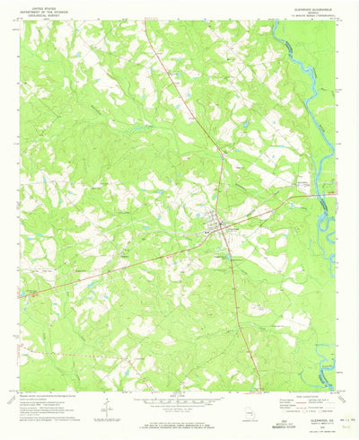 United States Geological Survey Glenwood, GA (1970, 24000-Scale) digital map