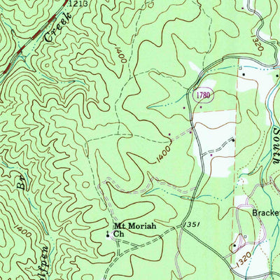 United States Geological Survey Glenwood, NC (1993, 24000-Scale) digital map