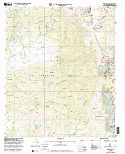 United States Geological Survey Glenwood, NM (1999, 24000-Scale) digital map