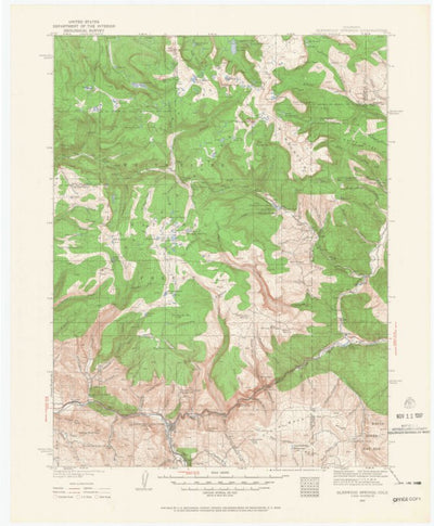 United States Geological Survey Glenwood Springs, CO (1927, 125000-Scale) digital map