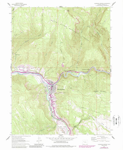 United States Geological Survey Glenwood Springs, CO (1961, 24000-Scale) digital map