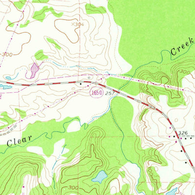 United States Geological Survey Glenwood, TX (1960, 24000-Scale) digital map