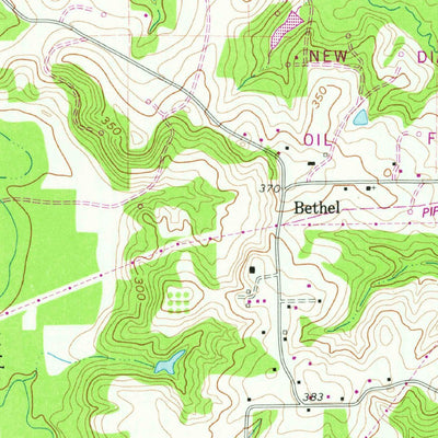 United States Geological Survey Glenwood, TX (1960, 24000-Scale) digital map