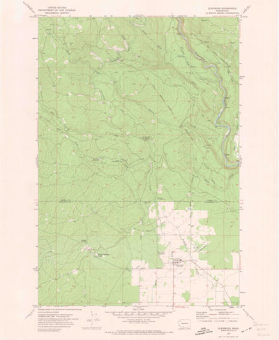 United States Geological Survey Glenwood, WA (1970, 24000-Scale) digital map
