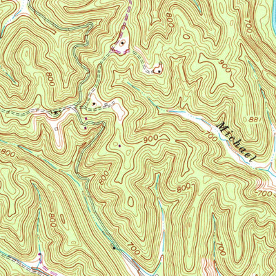 United States Geological Survey Glenwood, WV-OH (1968, 24000-Scale) digital map