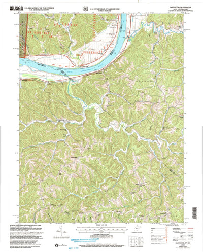 United States Geological Survey Glenwood, WV-OH (2002, 24000-Scale) digital map