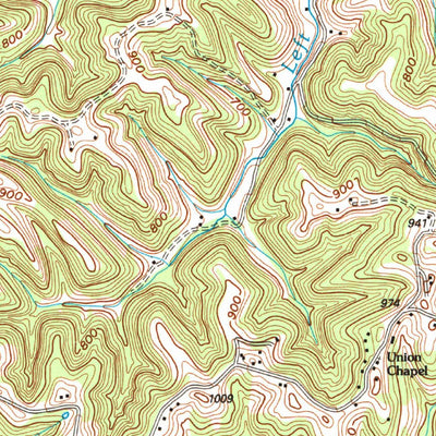 United States Geological Survey Glenwood, WV-OH (2002, 24000-Scale) digital map