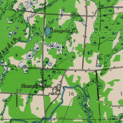 United States Geological Survey Glidden, WI (1942, 48000-Scale) digital map