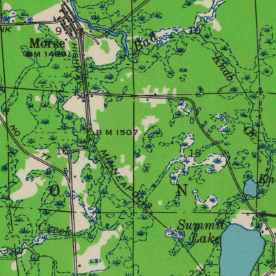 United States Geological Survey Glidden, WI (1942, 48000-Scale) digital map