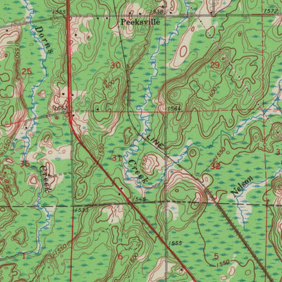 United States Geological Survey Glidden, WI (1968, 62500-Scale) digital map