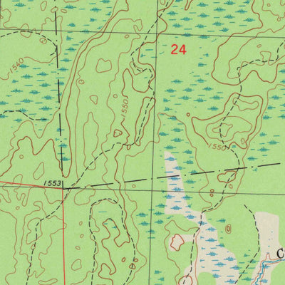 United States Geological Survey Glidden, WI (1984, 24000-Scale) digital map