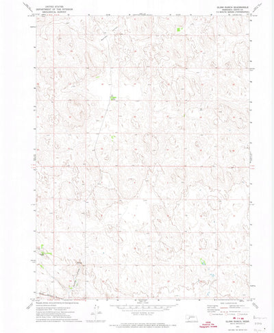 United States Geological Survey Glinn Ranch, NE (1971, 24000-Scale) digital map