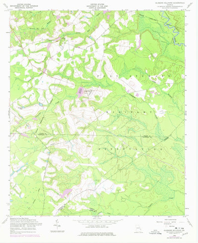 United States Geological Survey Glissons Millpond, GA (1958, 24000-Scale) digital map
