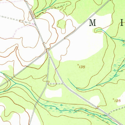 United States Geological Survey Glissons Millpond, GA (1958, 24000-Scale) digital map
