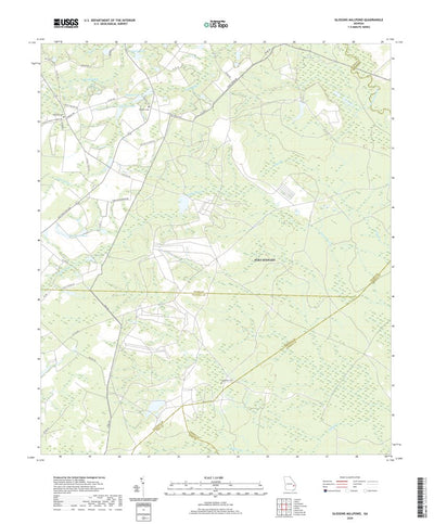 United States Geological Survey Glissons Millpond, GA (2020, 24000-Scale) digital map