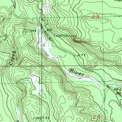 United States Geological Survey Glitter Lake, MI (1982, 25000-Scale) digital map