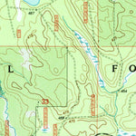 United States Geological Survey Glitter Lake, MI (1999, 24000-Scale) digital map