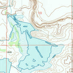 United States Geological Survey Glomill Reservoir, WY (1990, 24000-Scale) digital map