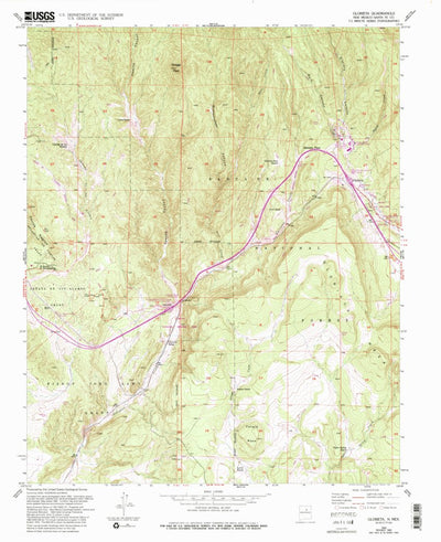 United States Geological Survey Glorieta, NM (1953, 24000-Scale) digital map