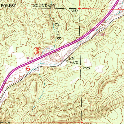 United States Geological Survey Glorieta, NM (1953, 24000-Scale) digital map