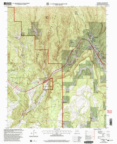 United States Geological Survey Glorieta, NM (2002, 24000-Scale) digital map
