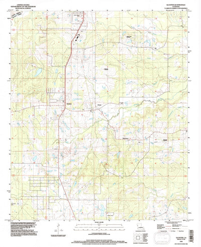 United States Geological Survey Gloster, LA (1994, 24000-Scale) digital map