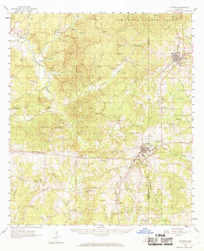 United States Geological Survey Gloster, MS (1961, 62500-Scale) digital map