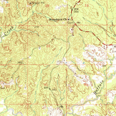 United States Geological Survey Gloster, MS (1961, 62500-Scale) digital map