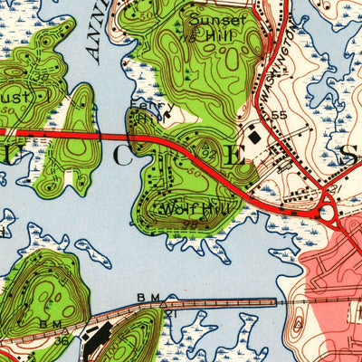 United States Geological Survey Gloucester, MA (1949, 24000-Scale) digital map
