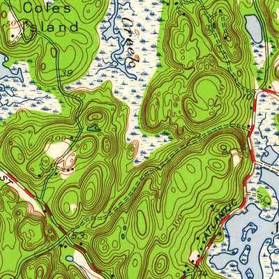 United States Geological Survey Gloucester, MA (1949, 24000-Scale) digital map