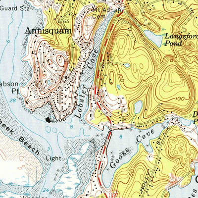 United States Geological Survey Gloucester, MA (1973, 24000-Scale) digital map