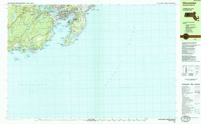 United States Geological Survey Gloucester, MA (1984, 25000-Scale) digital map