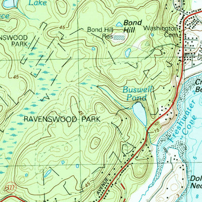 United States Geological Survey Gloucester, MA (1984, 25000-Scale) digital map