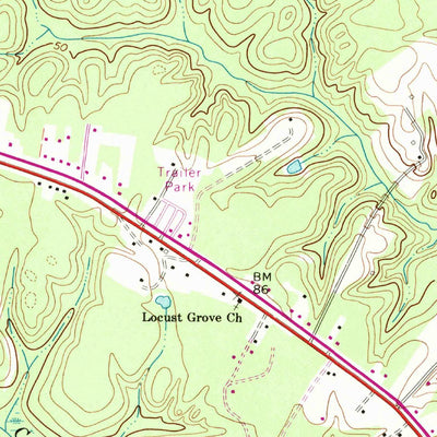 United States Geological Survey Gloucester, VA (1965, 24000-Scale) digital map