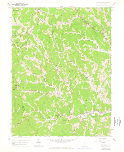 United States Geological Survey Glover Gap, WV (1960, 24000-Scale) digital map
