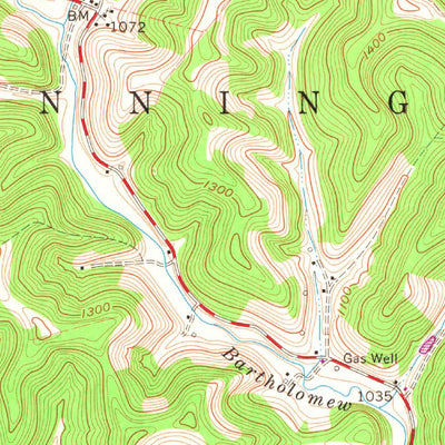 United States Geological Survey Glover Gap, WV (1960, 24000-Scale) digital map
