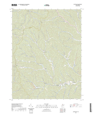 United States Geological Survey Glover Gap, WV (2023, 24000-Scale) digital map