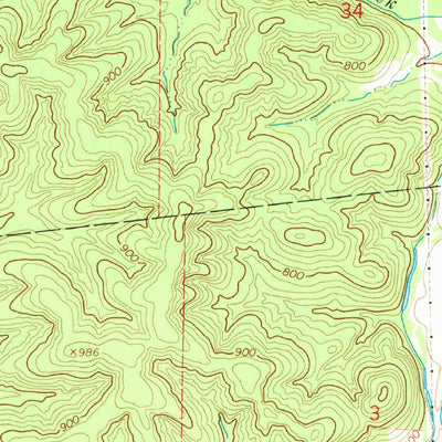 United States Geological Survey Glover, MO (1968, 24000-Scale) digital map