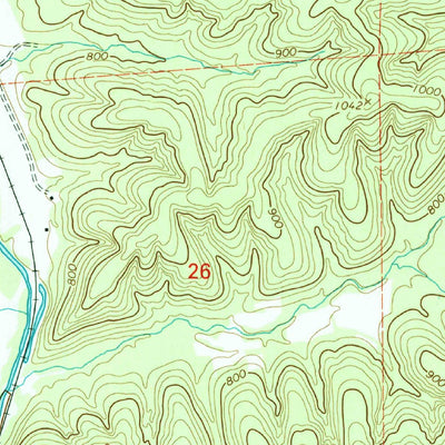 United States Geological Survey Glover, MO (2000, 24000-Scale) digital map