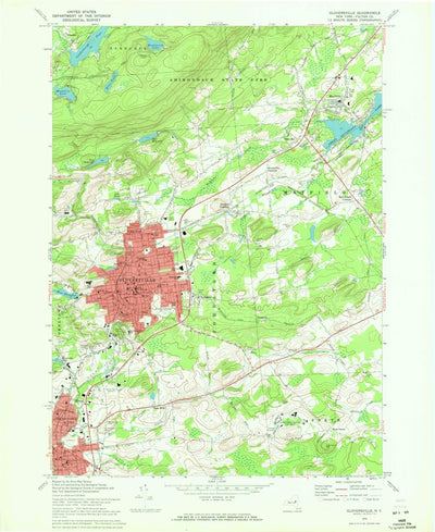 United States Geological Survey Gloversville, NY (1970, 24000-Scale) digital map