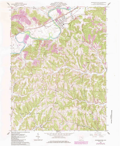 United States Geological Survey Gnadenhutten, OH (1962, 24000-Scale) digital map
