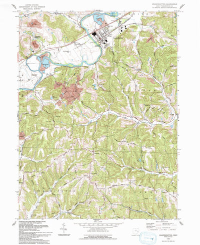 United States Geological Survey Gnadenhutten, OH (1993, 24000-Scale) digital map