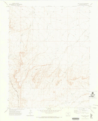 United States Geological Survey Goat Butte, CO (1970, 24000-Scale) digital map