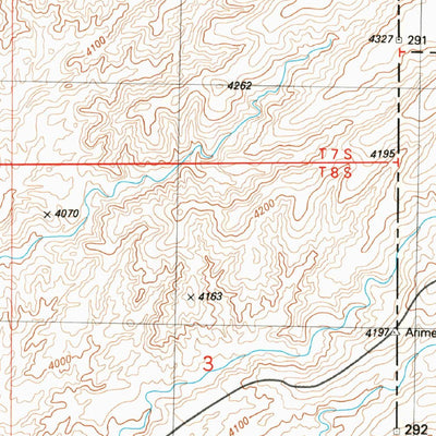 United States Geological Survey Goat Camp Spring, NM-AZ (1986, 24000-Scale) digital map