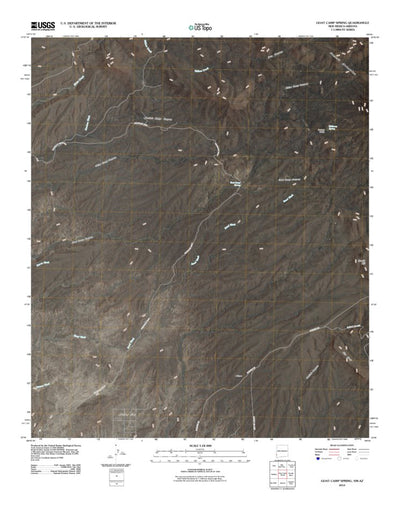 United States Geological Survey Goat Camp Spring, NM-AZ (2010, 24000-Scale) digital map