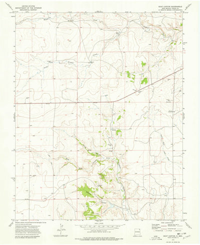 United States Geological Survey Goat Canyon, NM (1973, 24000-Scale) digital map