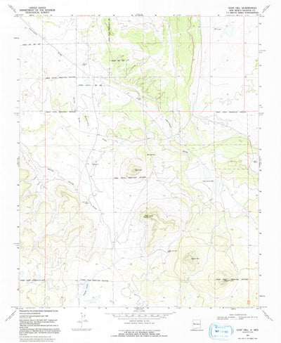 United States Geological Survey Goat Hill, NM (1967, 24000-Scale) digital map